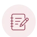 Ícone de caderno com lápis